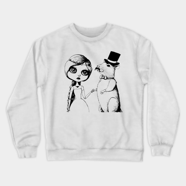 From This Day Forward  - Mr and Mrs Rat (Single Color Version) Crewneck Sweatshirt by LittleMissTyne